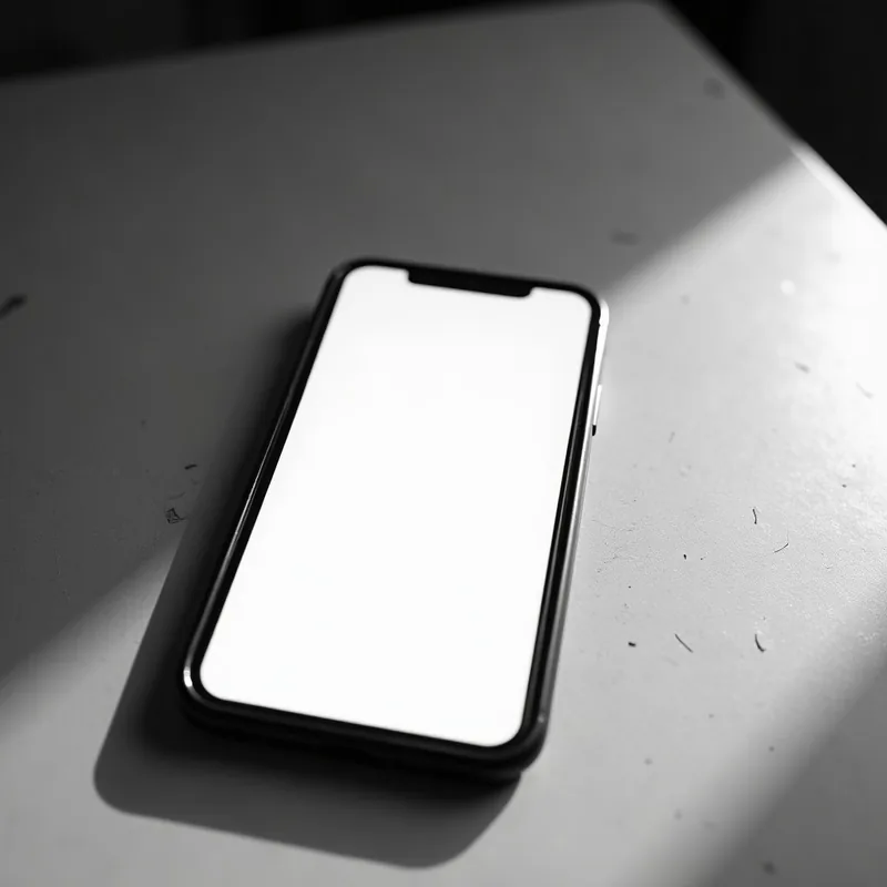 Telemóvel pousado numa mesa